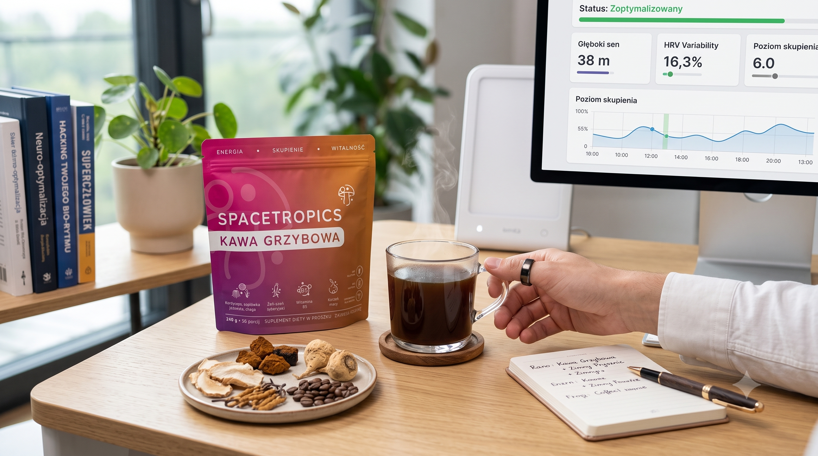 Biohacking i Kawa Grzybowa: Jak Spacetropics Optymalizuje Twój Mózg i Ciało